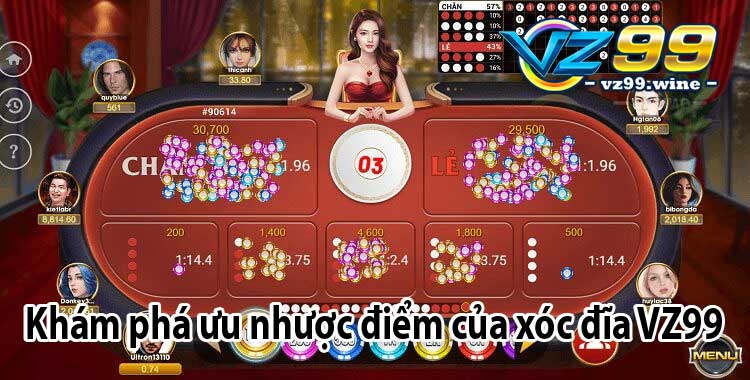 Xóc đĩa VZ99 - Chinh phục game hay đậm chất truyền thống 6 Khám phá ưu nhược điểm của xóc đĩa VZ99